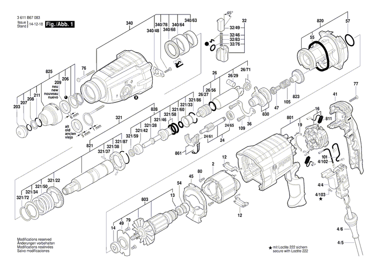New Genuine Bosch 1619P11938 Field