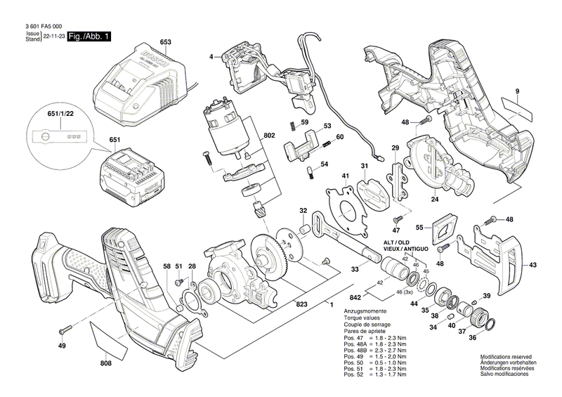 New Genuine Bosch 1619P11991 Locking Level