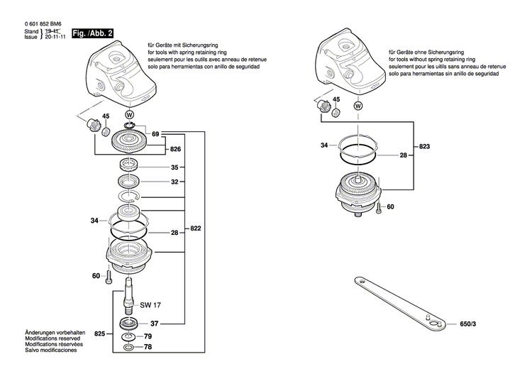 New Genuine Bosch 1619P12022 Bevel Gear Set