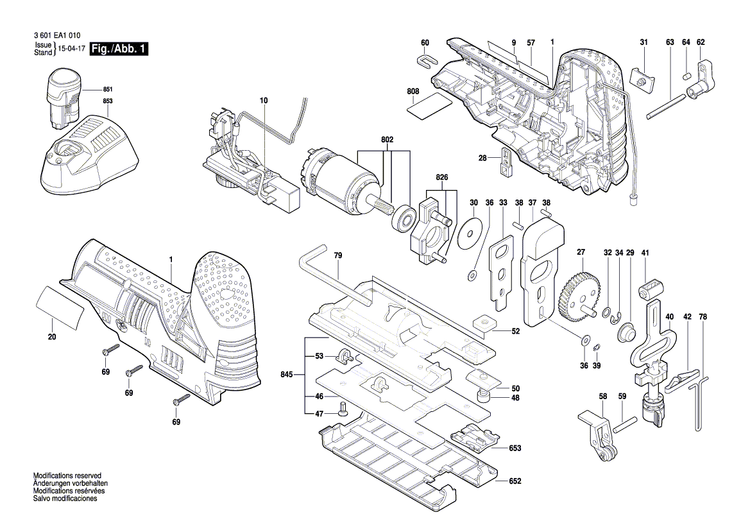 New Genuine Bosch 1619P12215 Warning Label