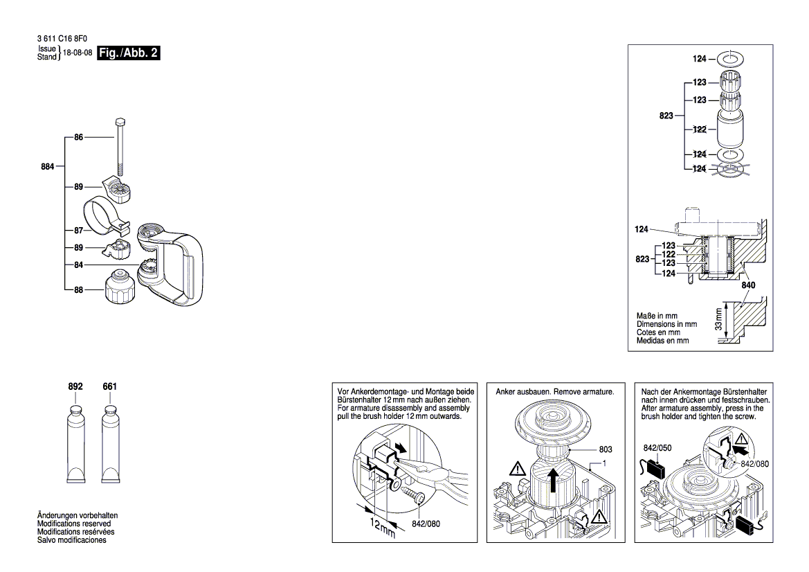New Genuine Bosch 1619P12250 Field
