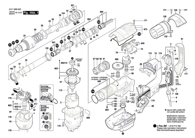 New Genuine Bosch 1619P12336 Crown Gear