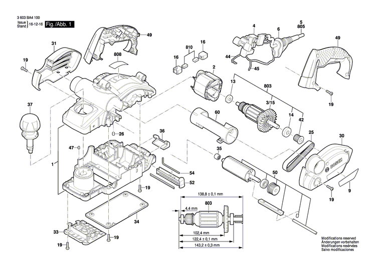 New Genuine Bosch 1619P12708 Manufacturer's nameplate