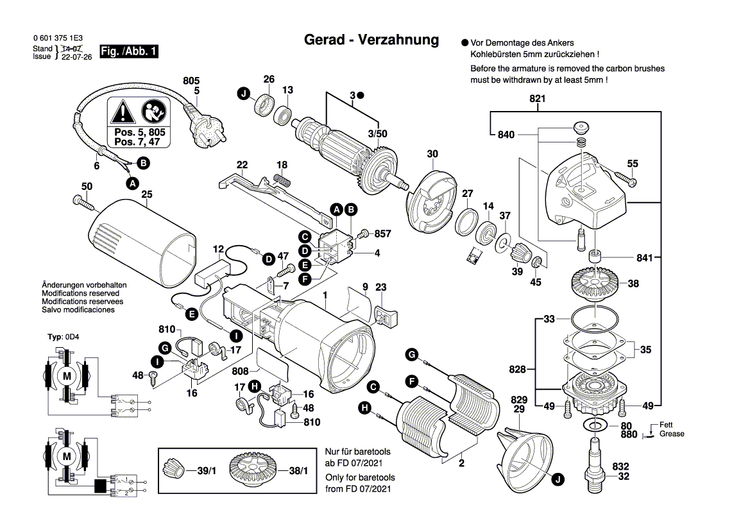 New Genuine Bosch 1619P12926 Nameplate