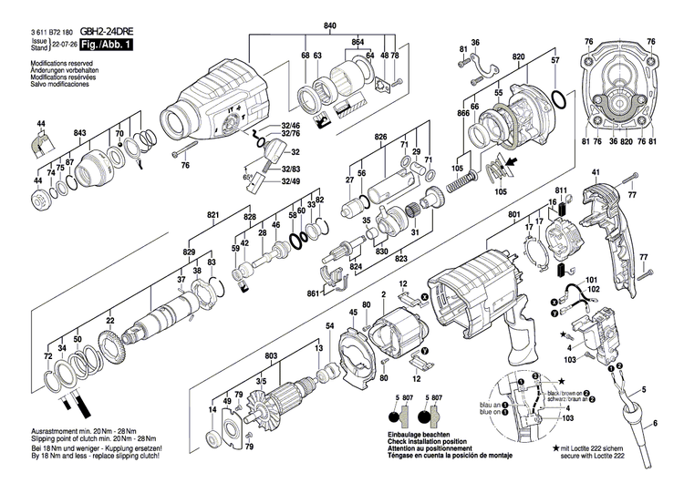 New Genuine Bosch 1619P13456 Toothed Shaft