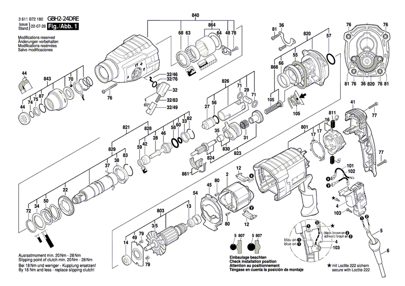 New Genuine Bosch 1619P13460 Switching Element