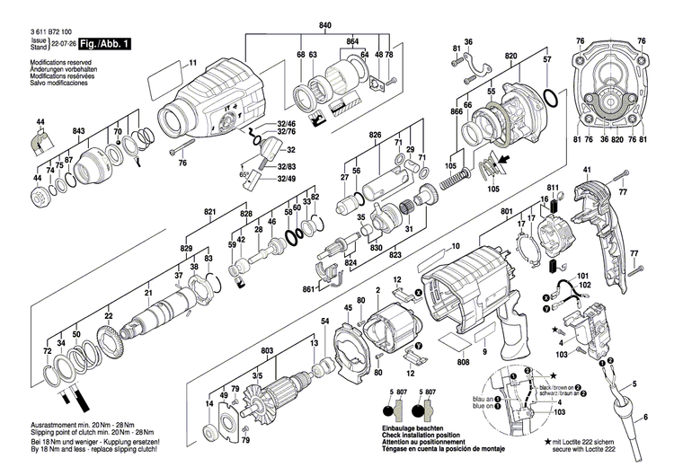 New Genuine Bosch 1619P13462 Gear Housing