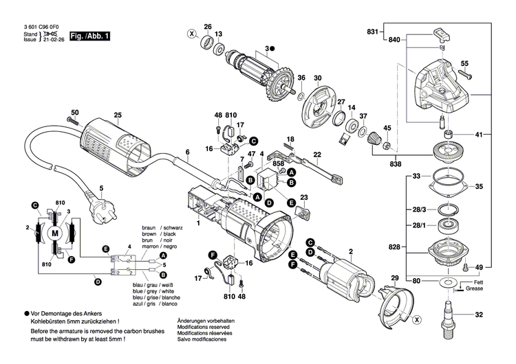 New Genuine Bosch 1619P13558 Housing Cover