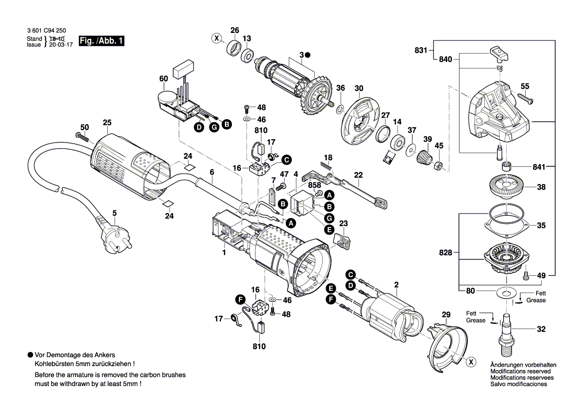 New Genuine Bosch 1619P13694 Armature
