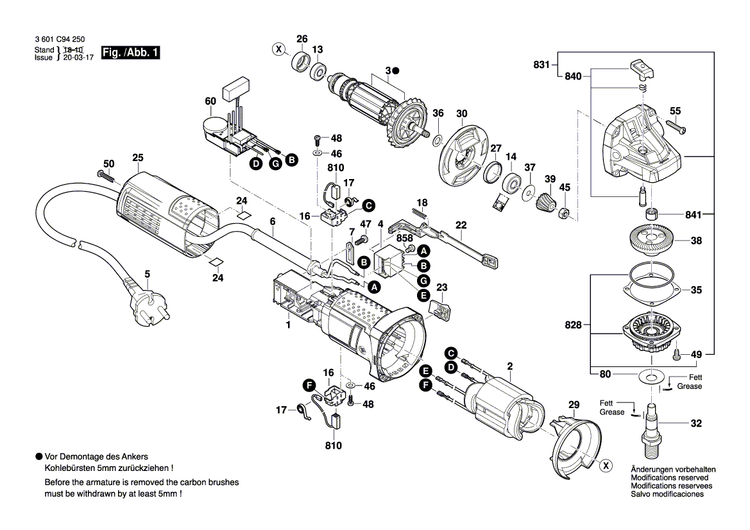 New Genuine Bosch 1619P13694 Armature