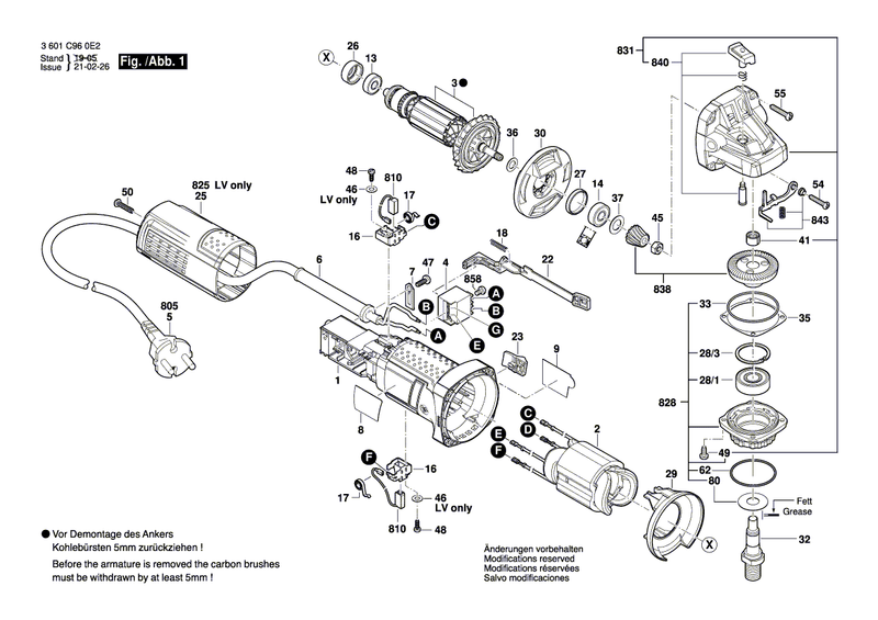 New Genuine Bosch 1619P13858 Field