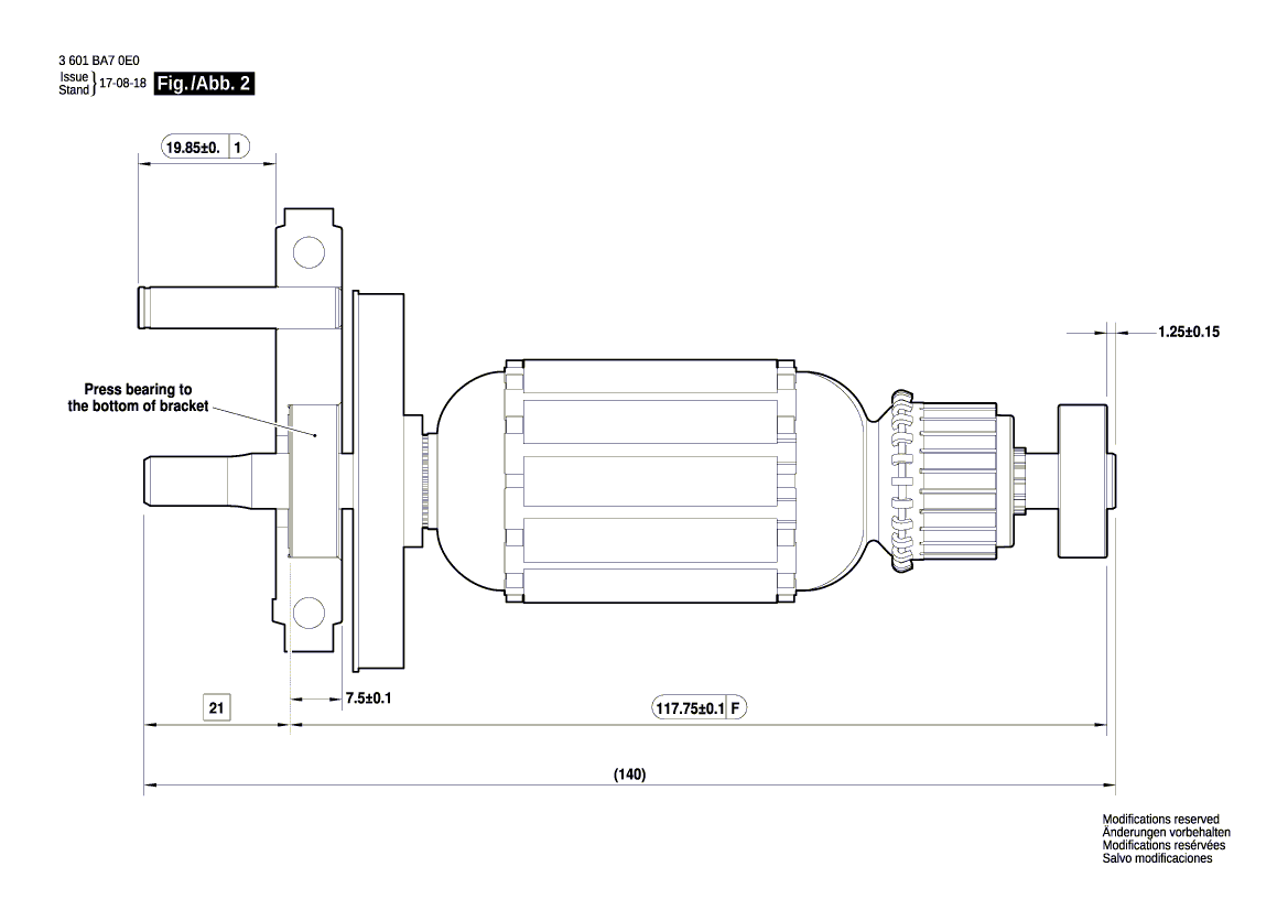 New Genuine Bosch 1619P14056 Profile Beading