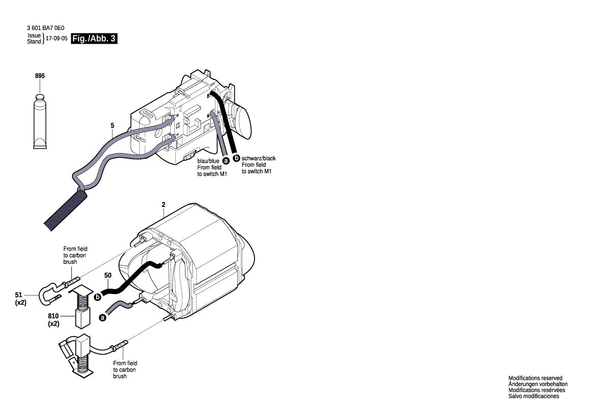 New Genuine Bosch 1619P14063 Cable Set