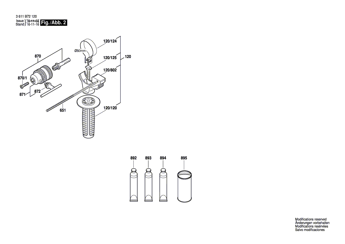 New Genuine Bosch 1619P14136 Compression Spring