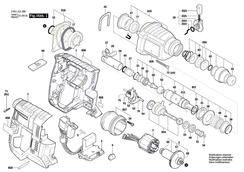 New Genuine Bosch 1619P14336 Latch