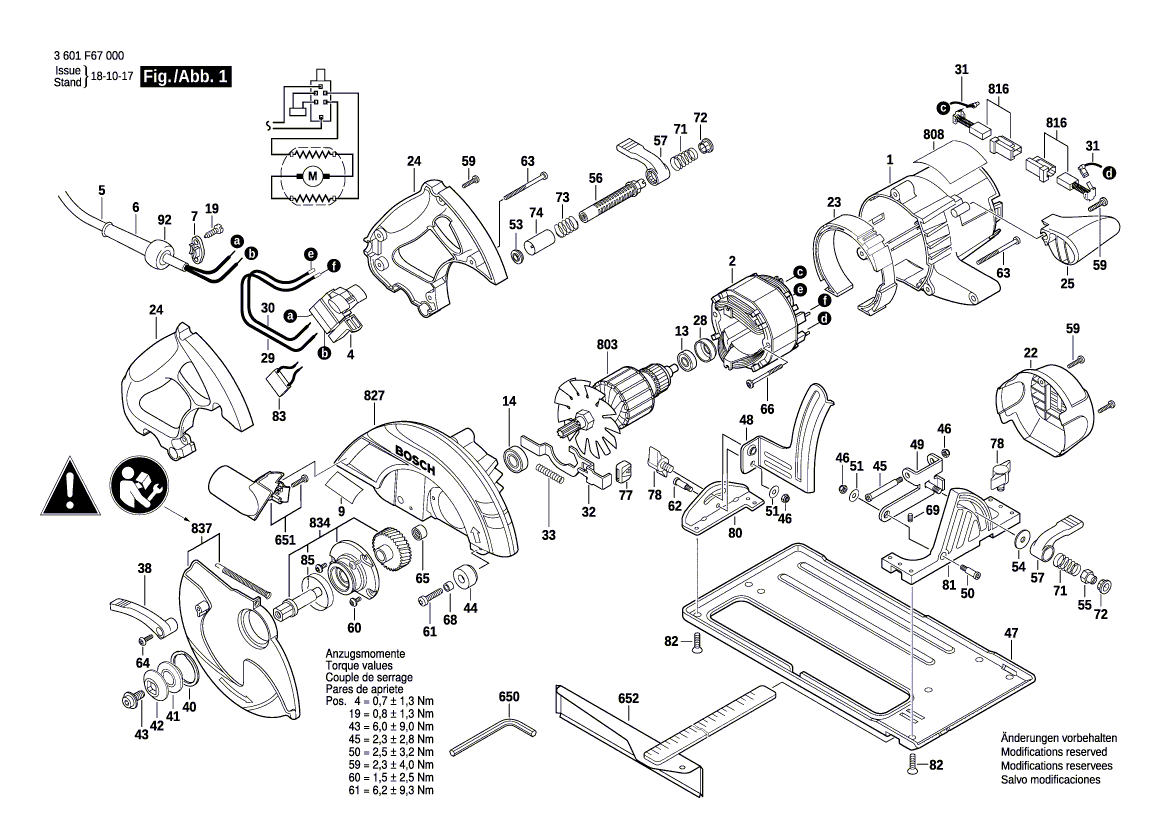 New Genuine Bosch 1619P14442 Lower guard