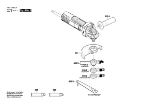 New Genuine Bosch 1619P14564 Manufacturer's nameplate