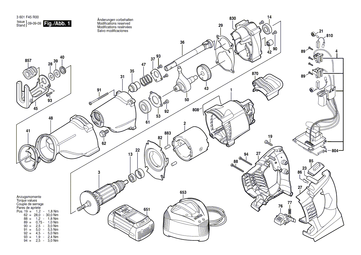 New Genuine Bosch 1619P14652 Motor Housing