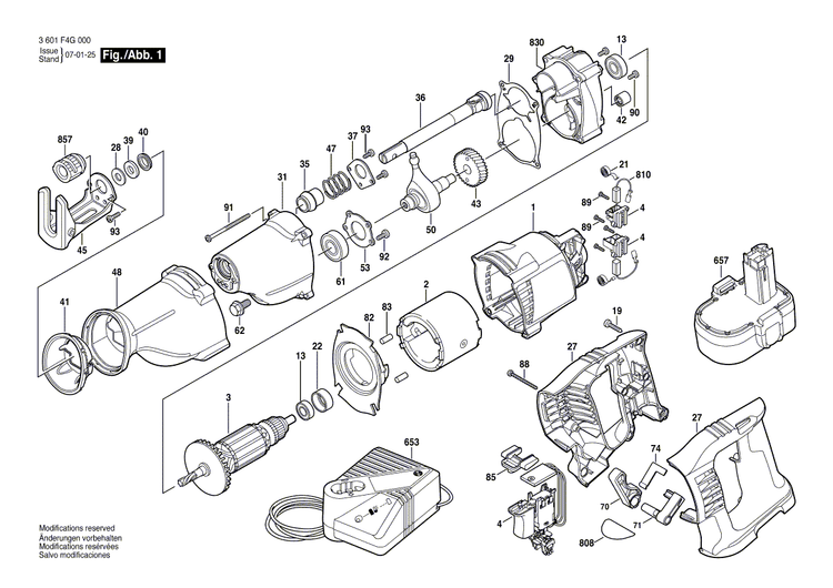New Genuine Bosch 1619P14654 Motor Housing