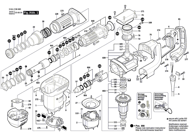 New Genuine Bosch 1619P14928 Striker Pin
