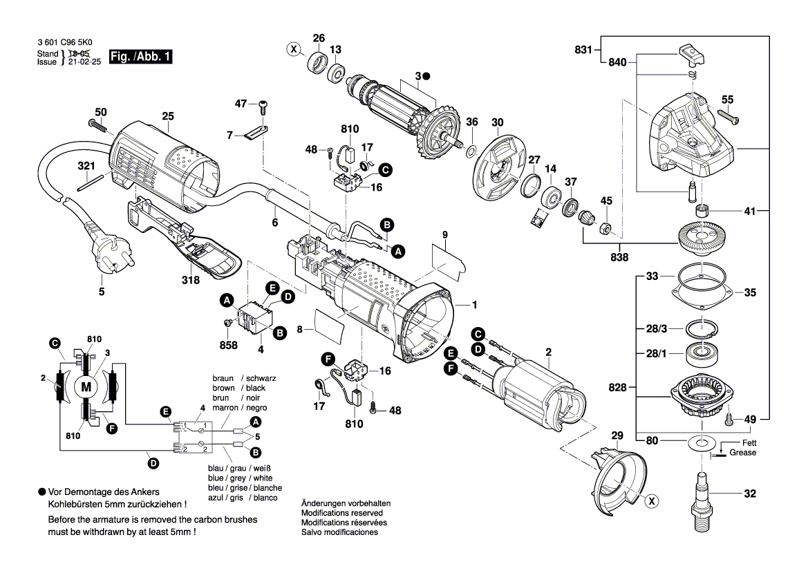 New Genuine Bosch 1619P14941 Nameplate