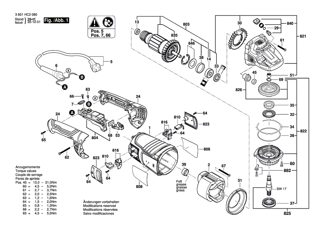 New Genuine Bosch 1619P14968 Switch
