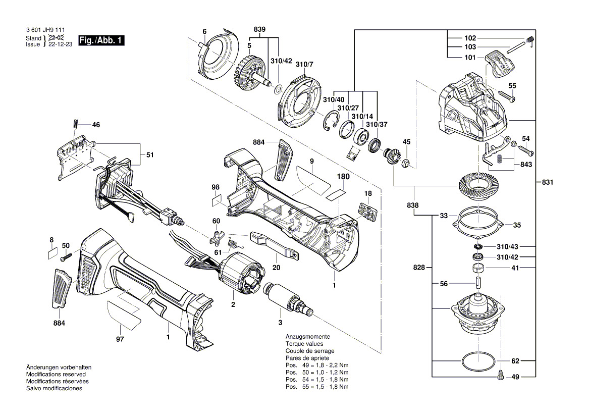 New Genuine Bosch 1619P15050 Adjusting Slide