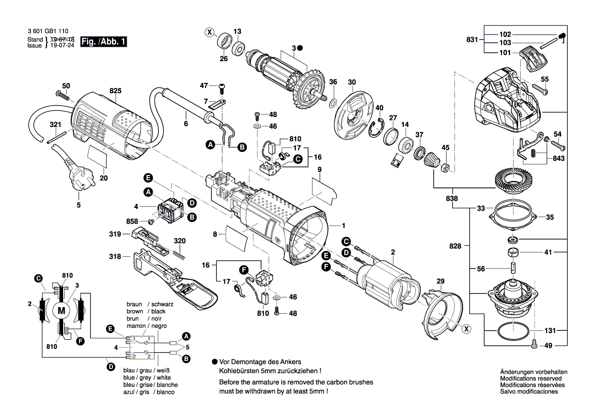 New Genuine Bosch 1619P15086 Nameplate