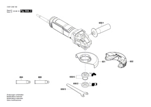 New Genuine Bosch 1619P15210 Grinding Spindle