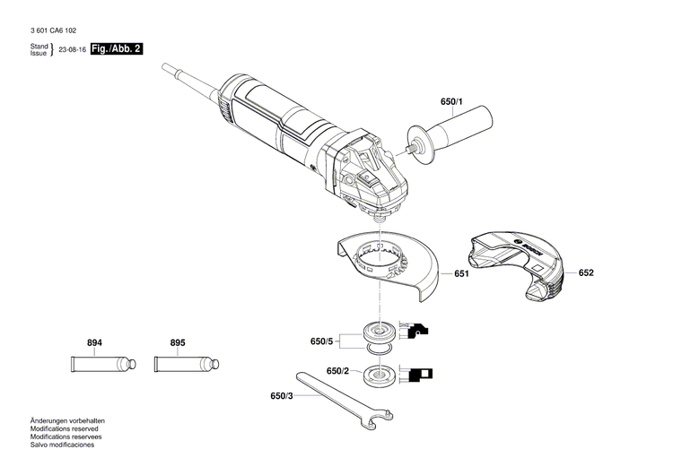 New Genuine Bosch 1619P15210 Grinding Spindle