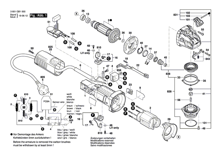New Genuine Bosch 1619P15214 Parts Set