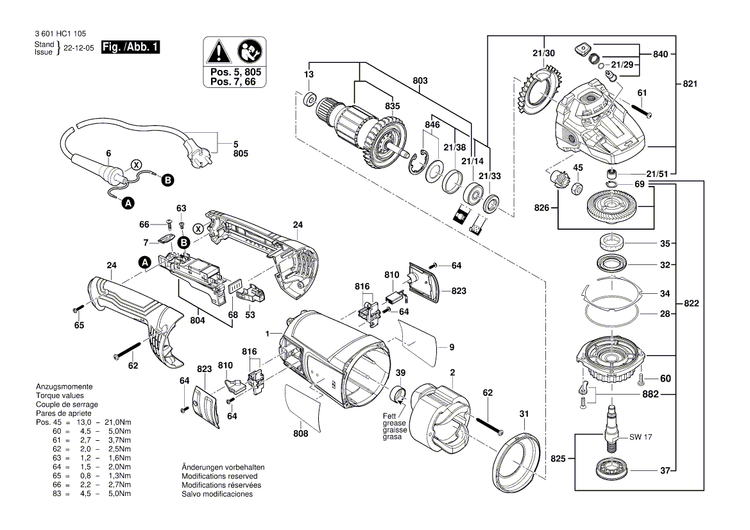 New Genuine Bosch 1619P15272 Handle