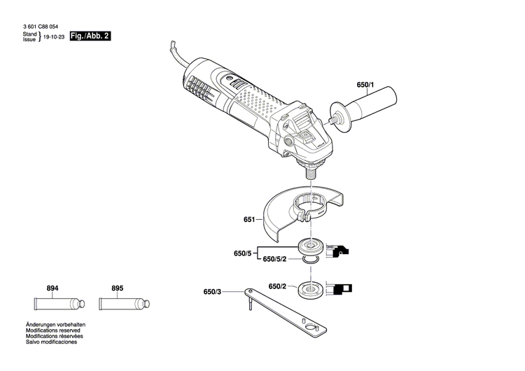New Genuine Bosch 1619P15285 Manufacturer's nameplate