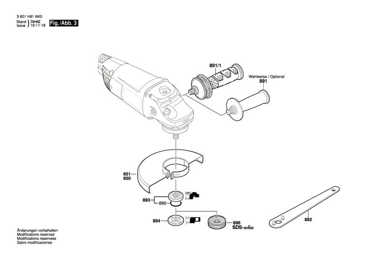 New Genuine Bosch 1619P15298 Bearing Flange
