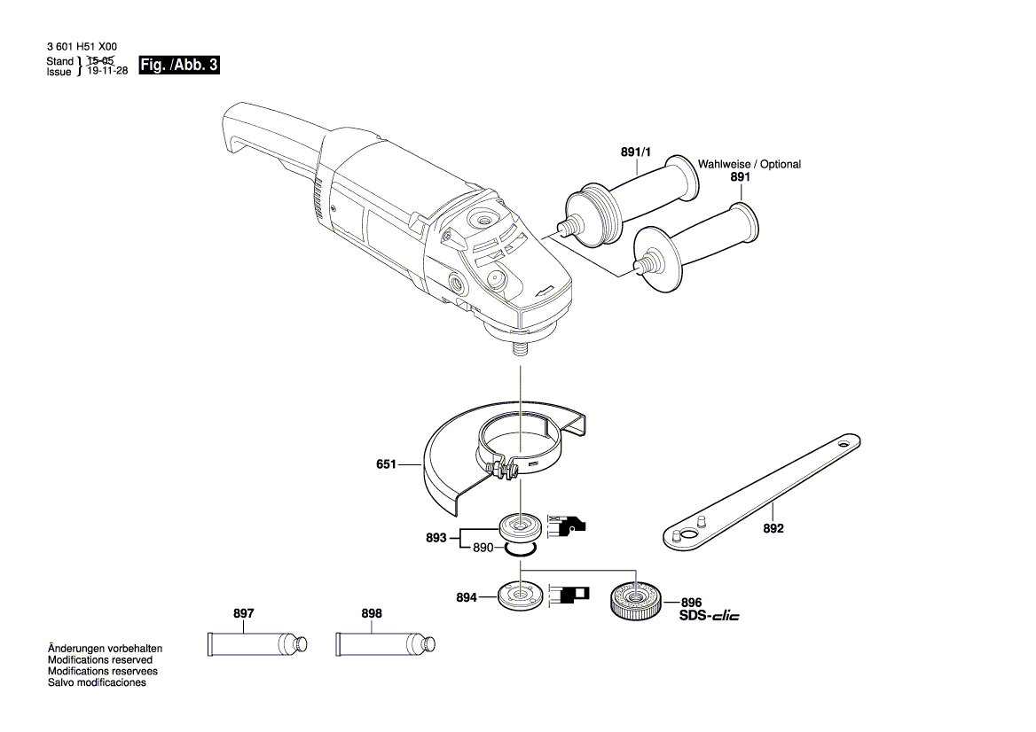 New Genuine Bosch 1619P15299 Bevel Gear Set