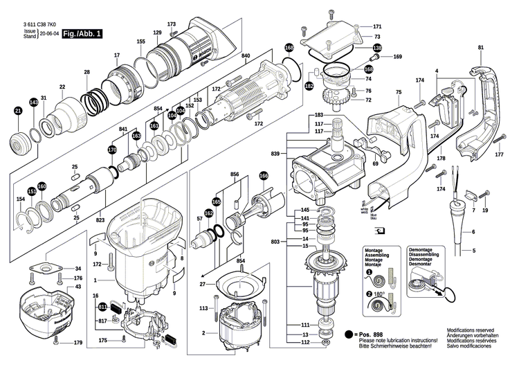 New Genuine Bosch 1619P15397 Retaining ring