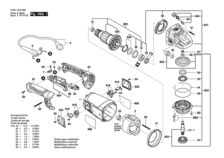 New Genuine Bosch 1619P15445 Label