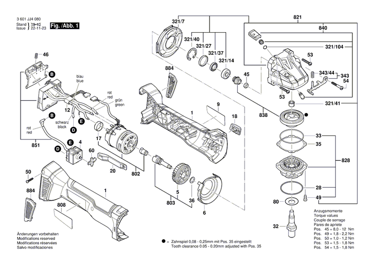 New Genuine Bosch 1619P15472 Nameplate