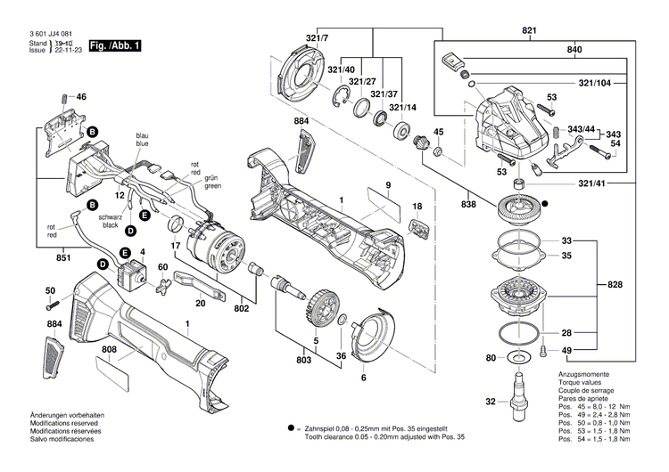 New Genuine Bosch 1619P15474 Nameplate