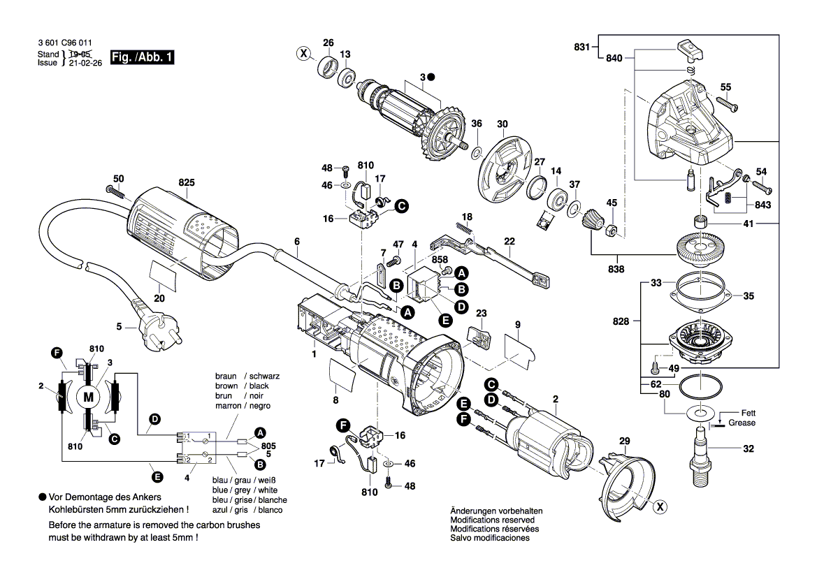 New Genuine Bosch 1619P15592 Housing Cover