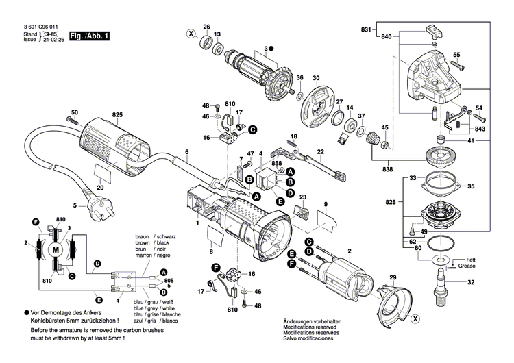 New Genuine Bosch 1619P15592 Housing Cover