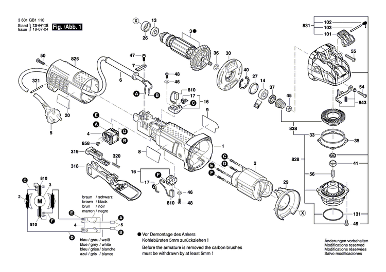 New Genuine Bosch 1619P15616 Gear Housing