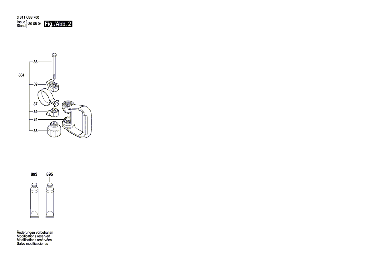 New Genuine Bosch 1619P15619 Manufacturer's nameplate