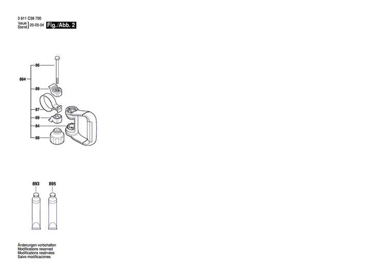 New Genuine Bosch 1619P15619 Manufacturer's nameplate