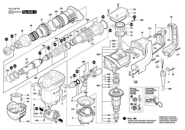 New Genuine Bosch 1619P15619 Manufacturer's nameplate