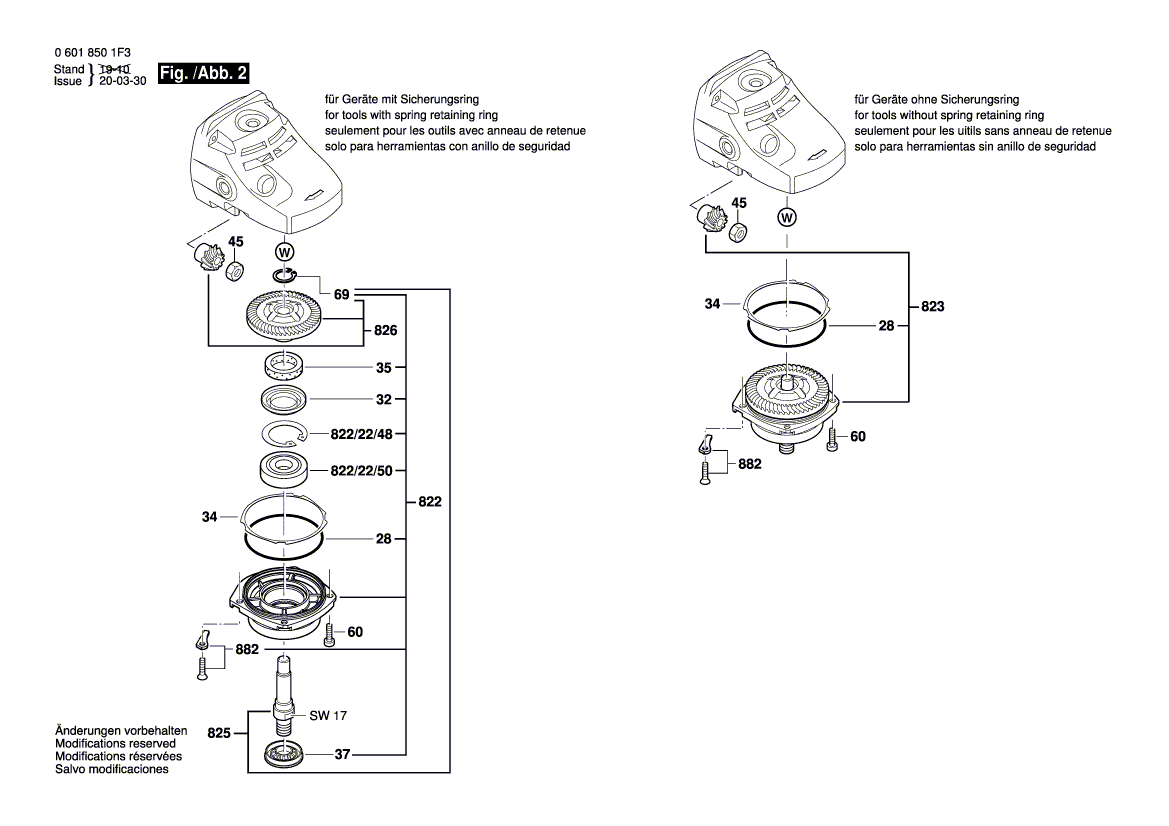 New Genuine Bosch 1619P15644 Bearing Flange
