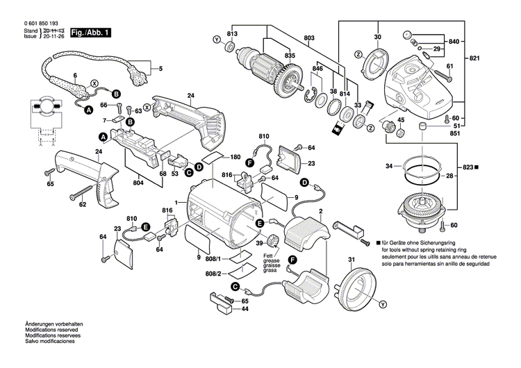 New Genuine Bosch 1619P15649 Bearing Flange