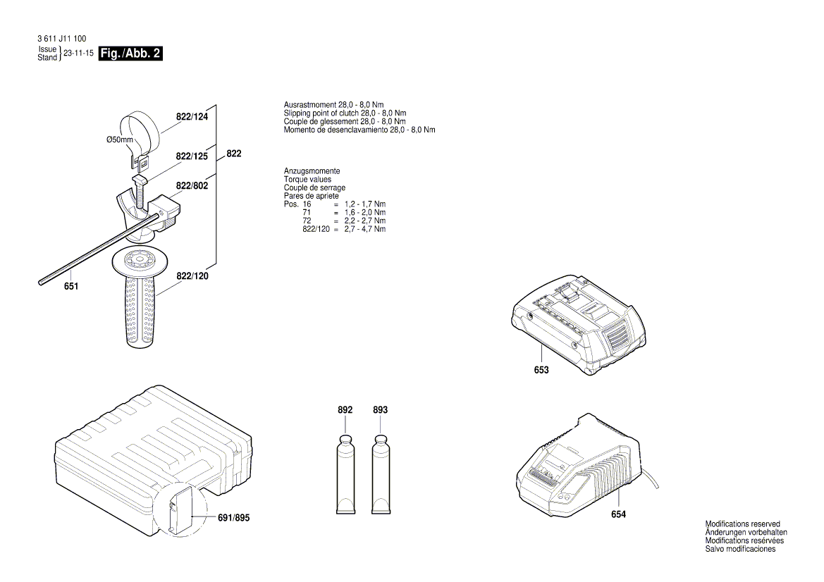 New Genuine Bosch 1619P15676 Intermediate housing