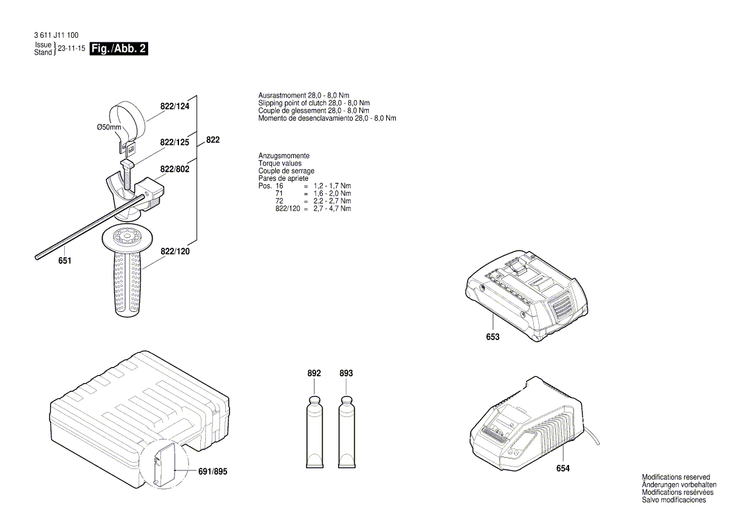 New Genuine Bosch 1619P15676 Intermediate housing