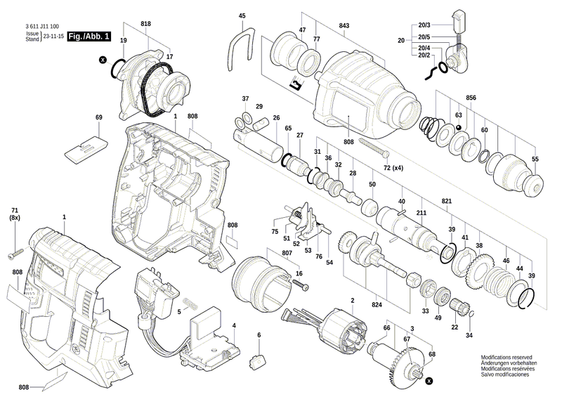 New Genuine Bosch 1619P15677 Intermediate Flange